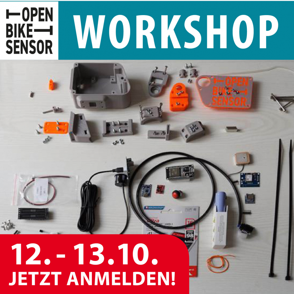 Sharepic für den OpenBikeSensor-Workshop vom 12.-13.10.2024 in Pforzheim