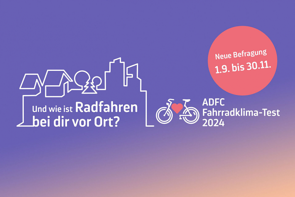 Sharepic für den ADFC-Fahrradklima-Test 2024