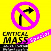 Sharepic für die Spezial-Critical Mass am 22.02.2025